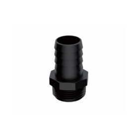Bico conector Indflo encaixe entrada rosca npt 1" saída farpa 1" - 57f001